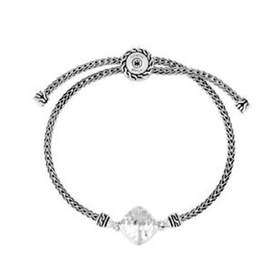 John Hardy pull through adjustable sterling silver bracelet